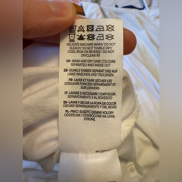 Boden Supersoft Frill Detail Top White Size US 12 - Picture 13 of 13